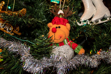 
christmas tree toy funny deer