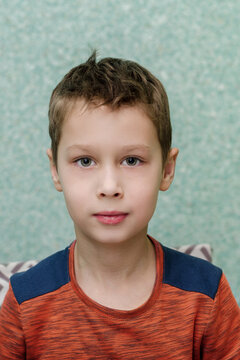 portrait of a Russian boy of seven