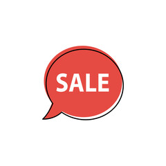 sale  icon - vector Illustration   Chat symbol 