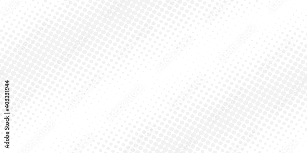 Wall mural white background with gray dots. halftone patterns. retro pattern. vector illustration