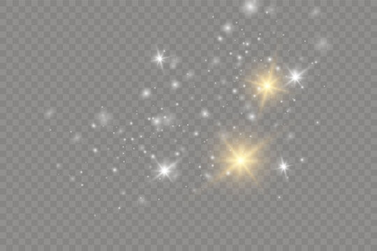 Sparkling magical dust particles. light effect, lens flare.