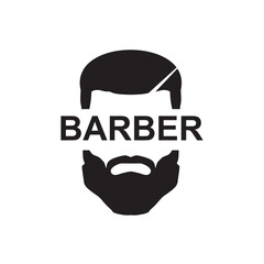 Barber shop logo design template