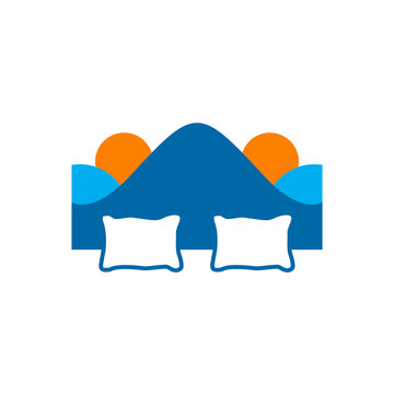 recommend clip art: Bed logo icon design template