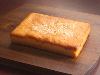Traditional Salvadoran Cheese Sponge Cake Locally Known as Quesadilla
