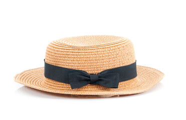 A woman hat on a white background