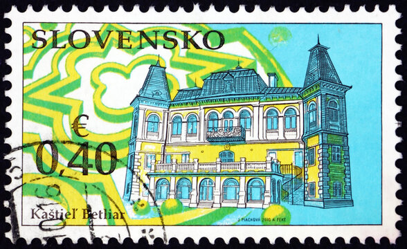Postage stamp Slovakia 2010 castle Betliar, Slovakia