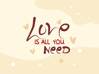 Love is all you need background stock illustration