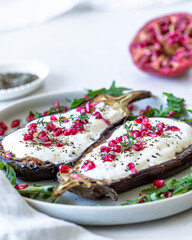 Ottolenghi's aubergine with pomegranate 