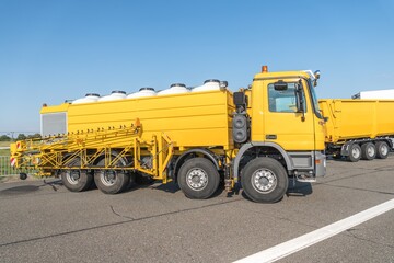 Airport runway sprayer destined for removal snow and icing