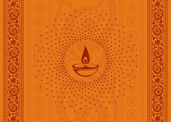 Oil lamp, Diwali greetings , royal Rajasthan, India  © SIRIUS*