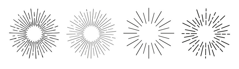 Fototapeta premium Sunburst element radial stripes or sunburst backgrounds