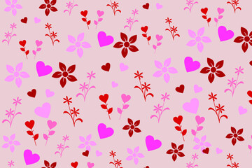 Vector Illustration Valentine Digital Paper