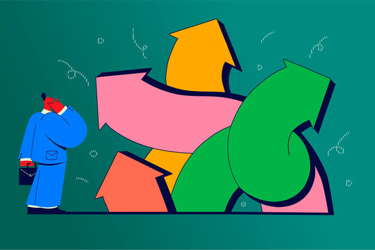 Choice, pathway selection dilemma concept