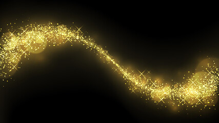 キラキラ輝く光の波