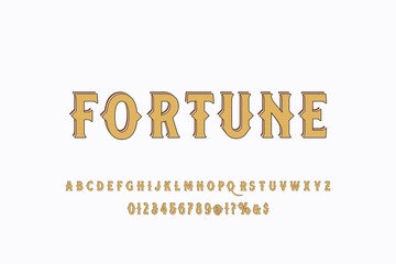 typeface vector design, alphabet font, dark and white style