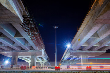 traffic night view of in construction site © anut21ng Stock