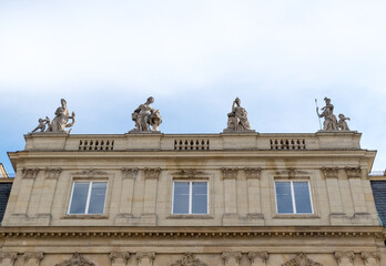 Fototapeta na wymiar The New Palace ( Neues Schloss ) which stands on Schlossplatz, in Stuttgart - Germany 