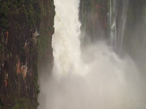 Iguazu Falls Waterfall between Brazil and Argentina.
