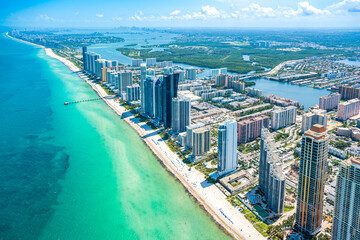 Fototapeta na wymiar Miami Aerials