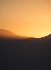 Obraz premium sunset in the mountains