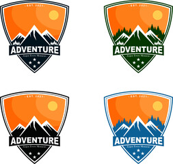 Mountain Adventure logo Design
