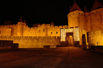 Fototapeta na wymiar Carcassonne By Night