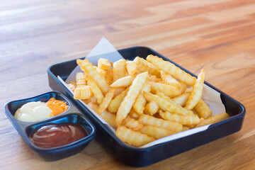 french fries on a plate