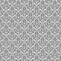 Seamless victorian pattern with floral ornament elements 