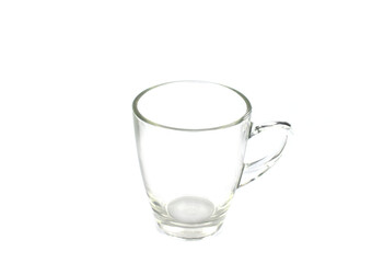 empty glass isolated on white