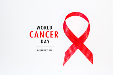 4 february world cancer day concept . Cancer concept