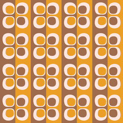 Flat Abstract Seamless Pattern In Retro Style To Decorate Any Surfaces.