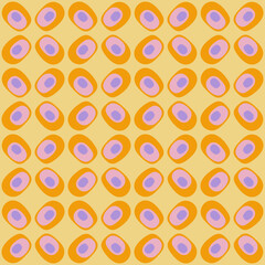 Flat Abstract Seamless Pattern In Retro Style To Decorate Any Surfaces.