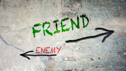 Street Sign to Friend versus Enemy