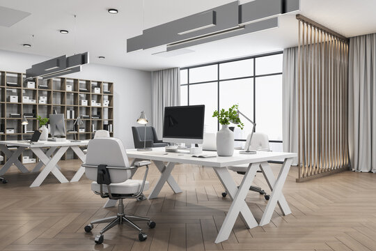 Modern office in hipster style interior