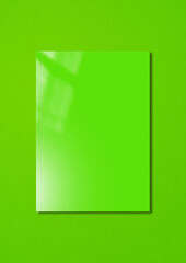  Green Booklet cover template on colorful background