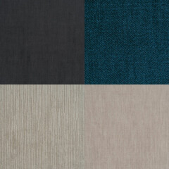 Fototapeta premium Natural cloth background collection, 3D render illustration