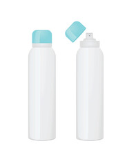 White deodorant bottle. vector illustration