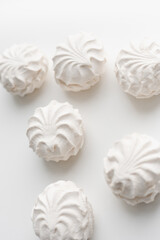 white marshmallow on white background