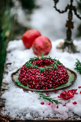 Salad Garnet bracelet. Traditional Russian Festive Salad