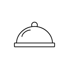 tray icon element of restaurant icon for mobile concept and web apps. Thin line tray icon can be used for web and mobile. Premium icon on white background