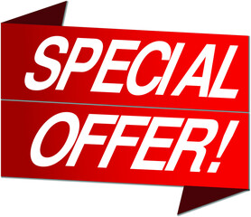 Special offer banner marker sign vector for sites, markets, shops. mega sale banner.