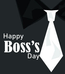 Happy Boss Day vector illustration. 