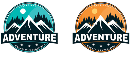 illustration Mountain Adventure Logo