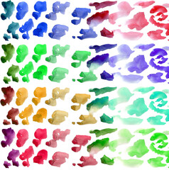 Watercolor texture leopard spots