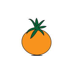 Orange icon on background for graphic and web design. Creative illustration concept symbol for web or mobile app