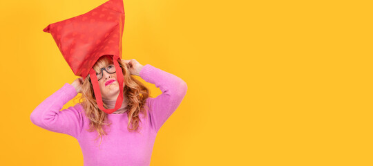 frustrated and overwhelmed woman with shopping bags
