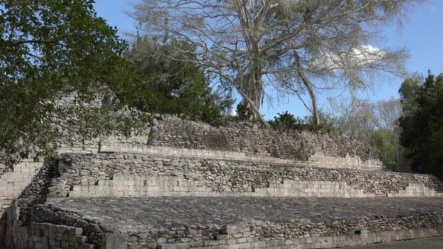 Ballcourt at the Becan Mayan Ruins. Campeche, Mexico.