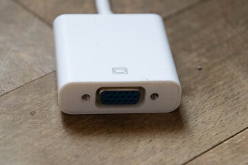 Close up of thunderbolt adapter