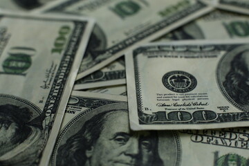 Lots of hundred dollar bills