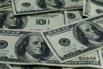 Lots of hundred dollar bills